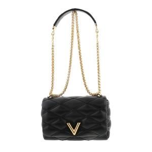 Louis Vuitton Quilted Black and Gold Shoulder Bag